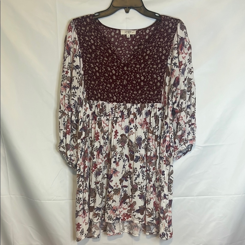 UMGEE + USA, Modest, Floral, Long Sleeve Tunic, Size 1XL